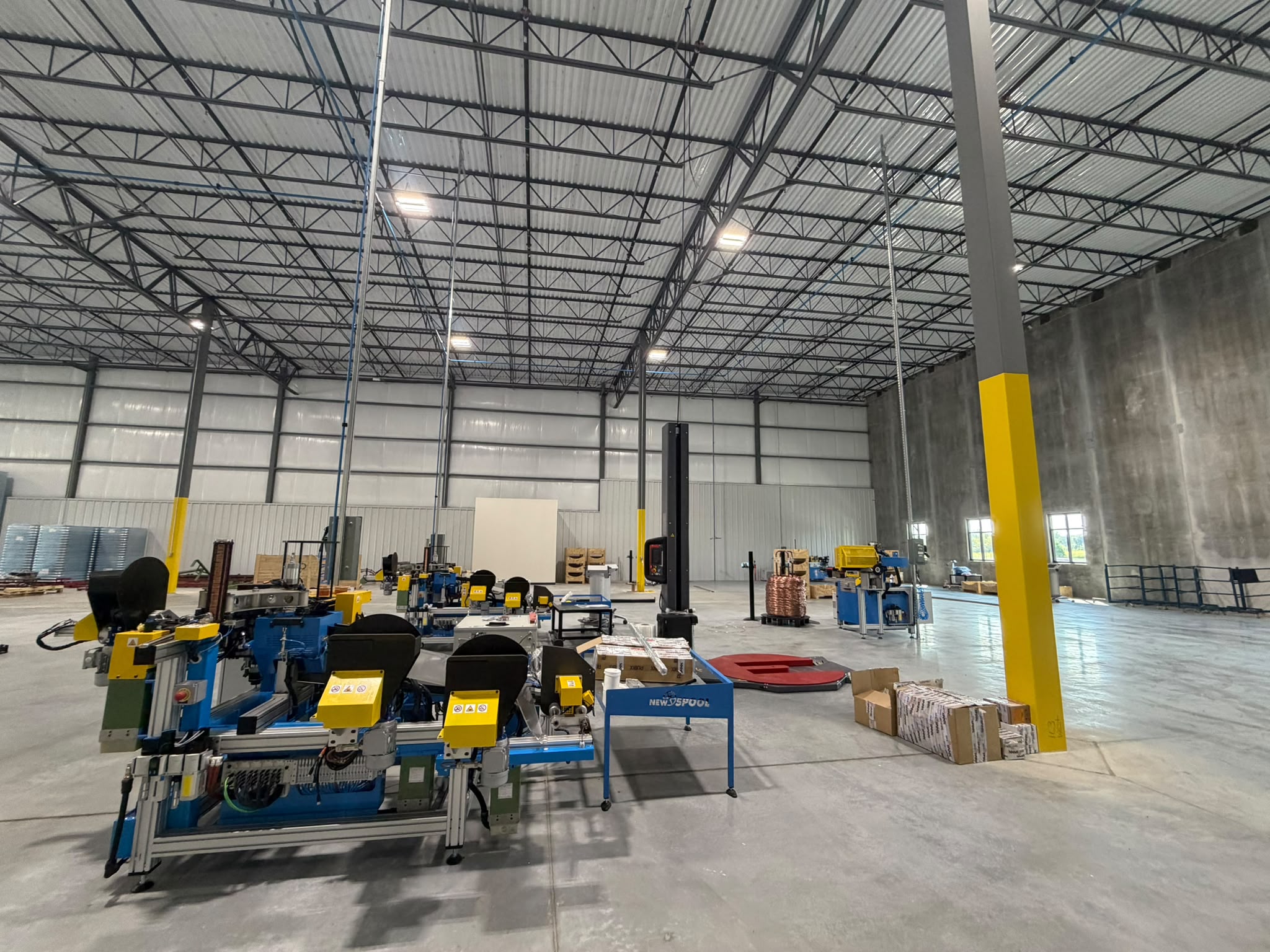 Linee di produzione New Spool nello stabilimento USA